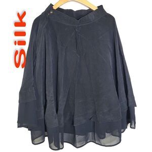 Women's 100% Silk Size XXS A-Line Skirt SCB058